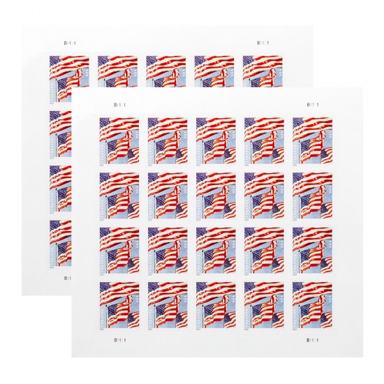 Panes U.S. Flags 2022 Forever Stamps