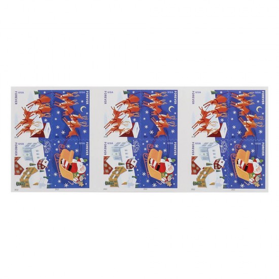 2012 First-Class Forever Stamp - Contemporary Christmas: Reindeer in Flight